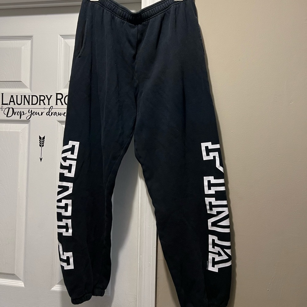 Black Logo Jogger by Pink